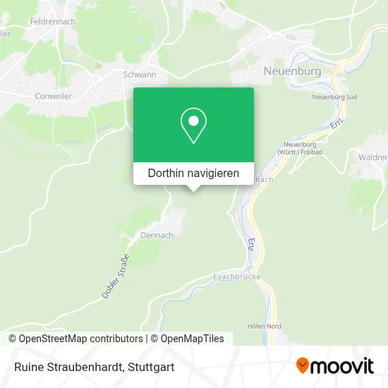 Ruine Straubenhardt Karte