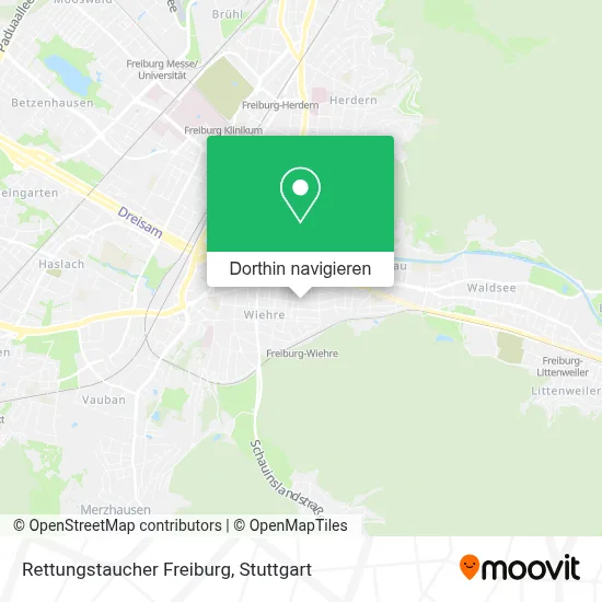 Rettungstaucher Freiburg Karte