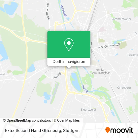 Extra Second Hand Offenburg Karte
