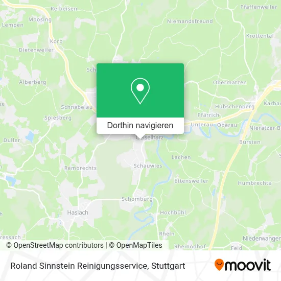 Roland Sinnstein Reinigungsservice Karte
