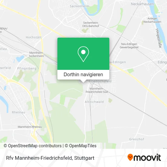 Rfv Mannheim-Friedrichsfeld Karte
