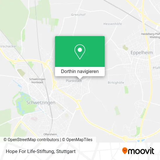 Hope For Life-Stiftung Karte