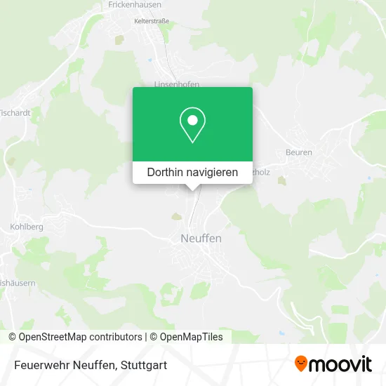 Feuerwehr Neuffen Karte