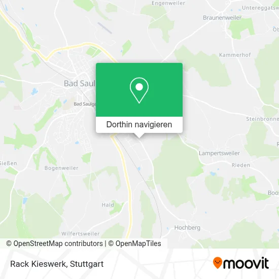 Rack Kieswerk Karte