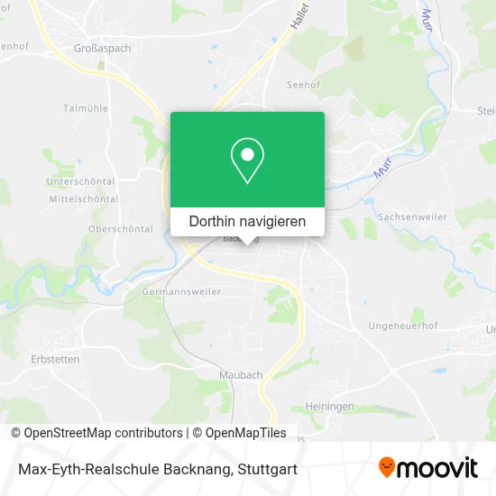 Max-Eyth-Realschule Backnang Karte