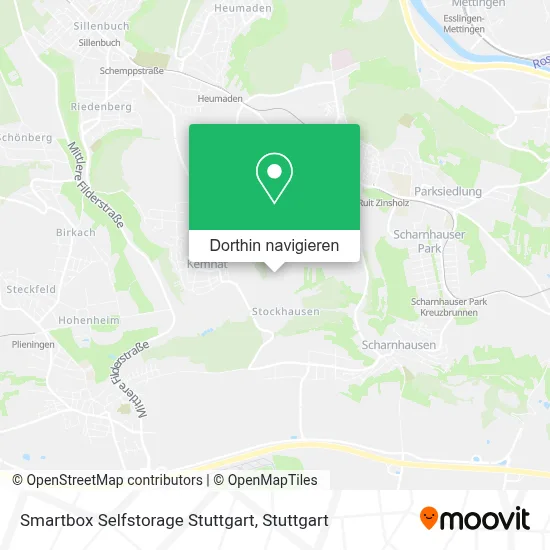 Smartbox Selfstorage Stuttgart Karte