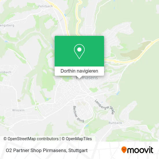 O2 Partner Shop Pirmasens Karte