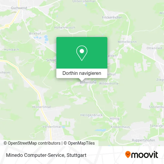 Minedo Computer-Service Karte