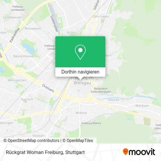 Rückgrat Woman Freiburg Karte