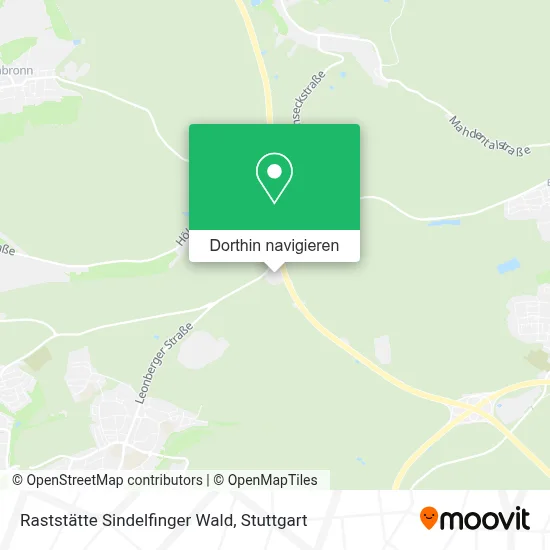 Raststätte Sindelfinger Wald Karte