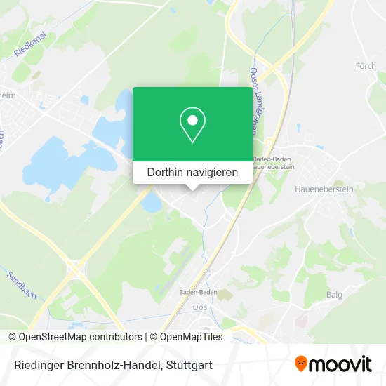 Riedinger Brennholz-Handel Karte