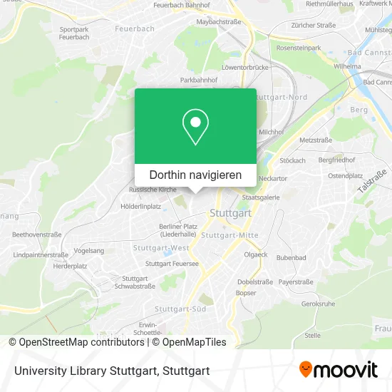 University Library Stuttgart Karte