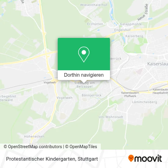 Protestantischer Kindergarten Karte