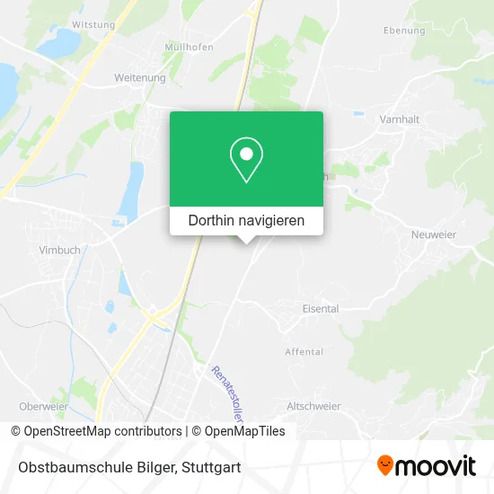 Obstbaumschule Bilger Karte