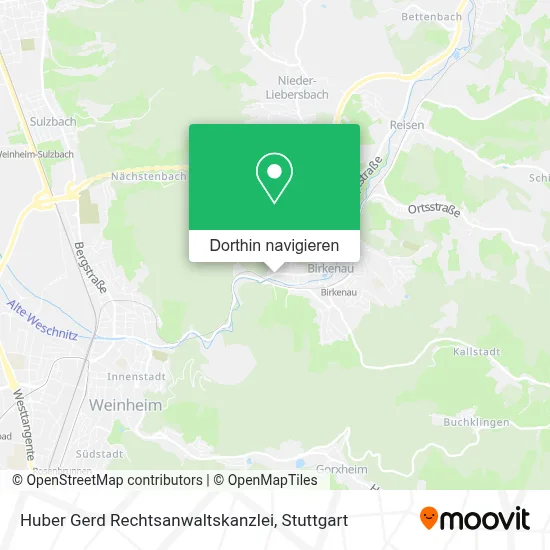 Huber Gerd Rechtsanwaltskanzlei Karte
