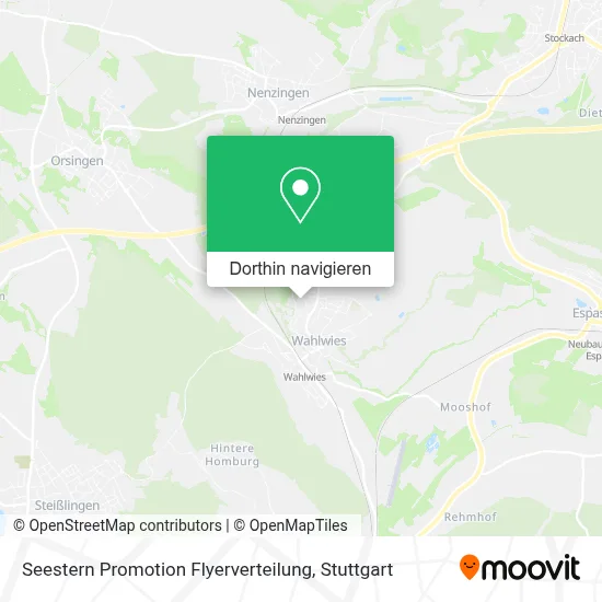 Seestern Promotion Flyerverteilung Karte