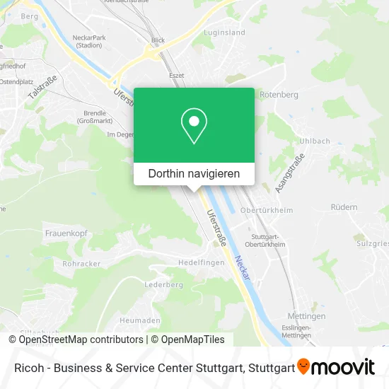 Ricoh -  Business & Service Center Stuttgart Karte