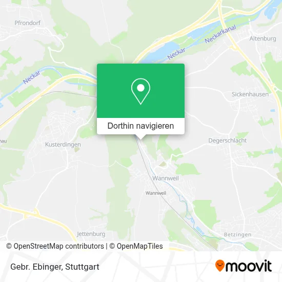 Gebr. Ebinger Karte