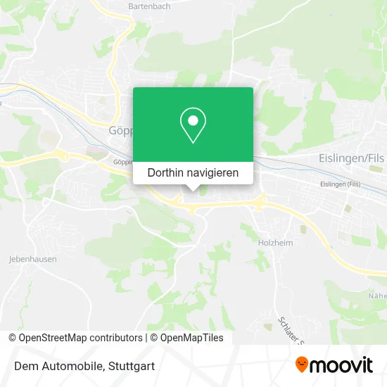 Dem Automobile Karte