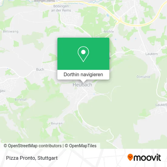 Pizza Pronto Karte