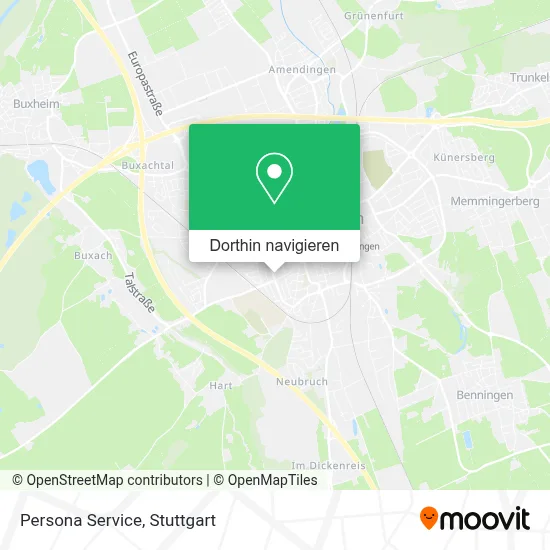 Persona Service Karte