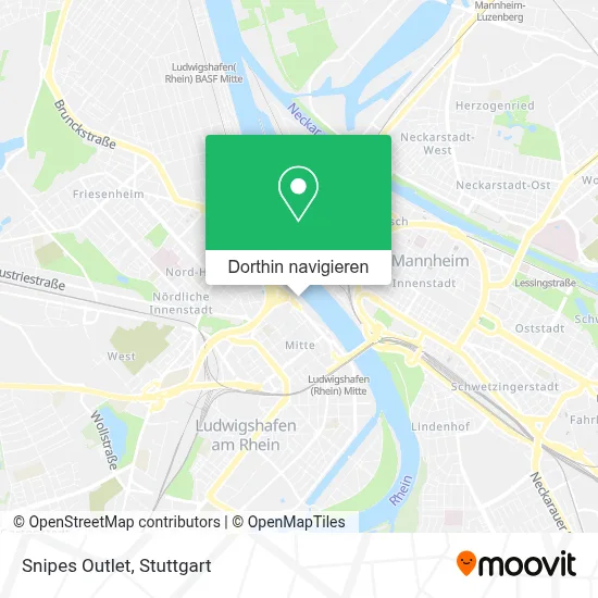 Snipes Outlet Karte
