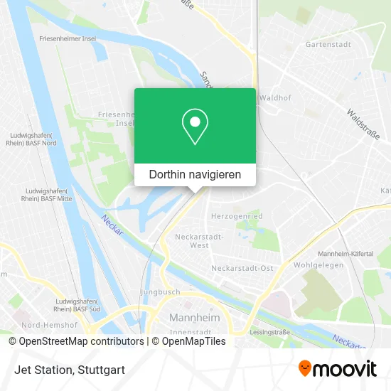 Jet Station Karte