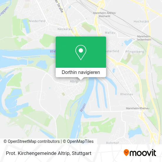 Prot. Kirchengemeinde Altrip Karte