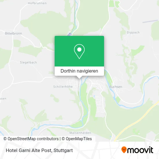 Hotel Garni Alte Post Karte