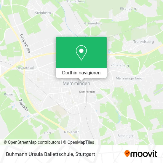 Buhmann Ursula Ballettschule Karte