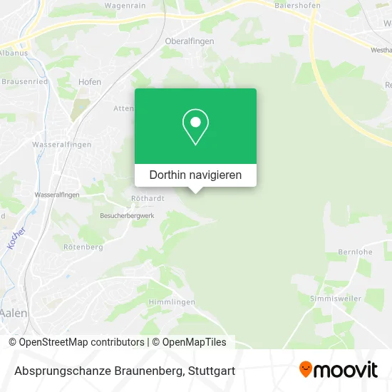 Absprungschanze Braunenberg Karte