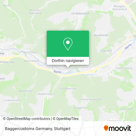 Baggercustoms Germany Karte