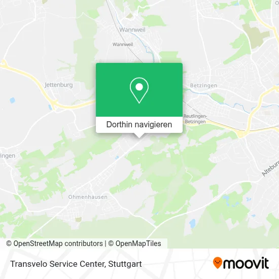 Transvelo Service Center Karte