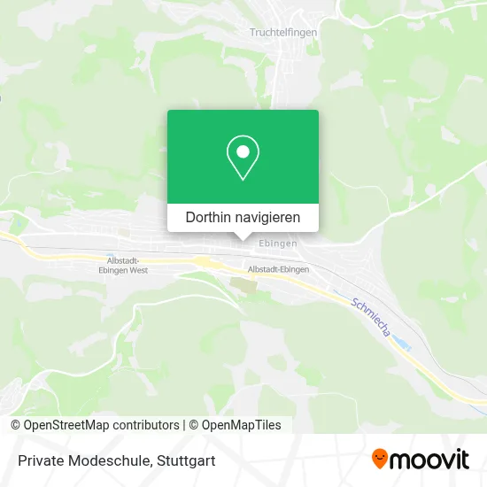 Private Modeschule Karte