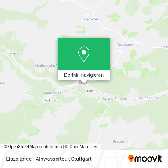 Eiszeitpfad - Albwassertour Karte