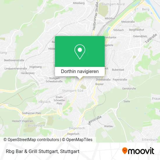 Rbg Bar & Grill Stuttgart Karte