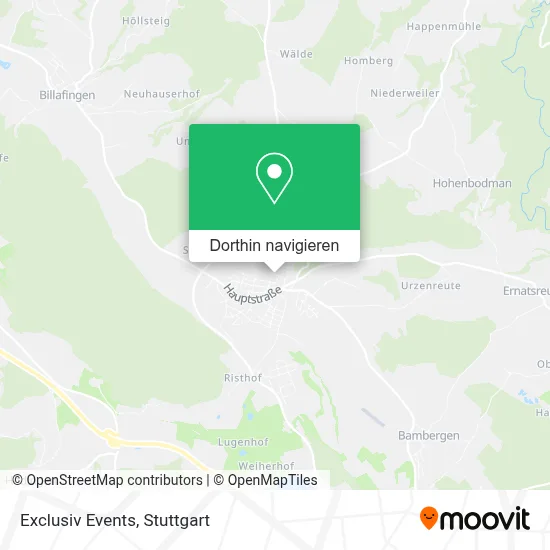 Exclusiv Events Karte