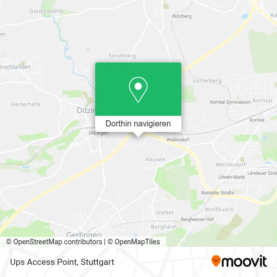 Ups Access Point Karte