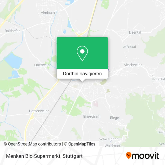 Menken Bio-Supermarkt Karte