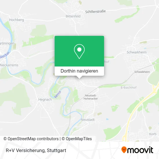 R+V Versicherung Karte