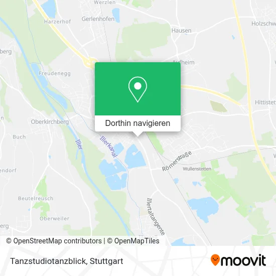 Tanzstudiotanzblick Karte