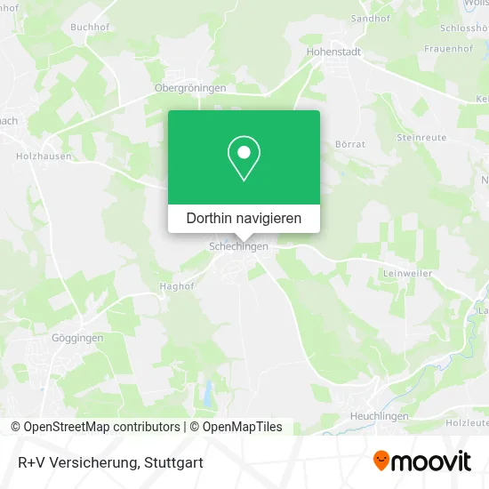 R+V Versicherung Karte