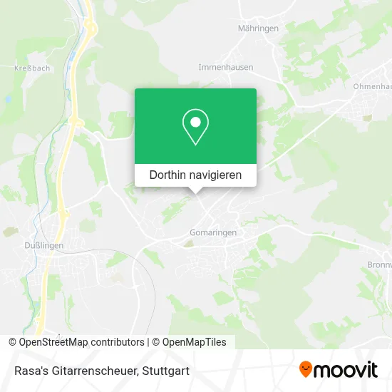 Rasa's Gitarrenscheuer Karte