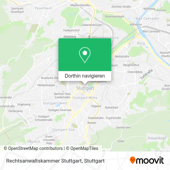 Rechtsanwaltskammer Stuttgart Karte