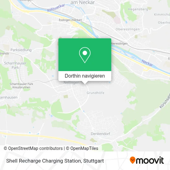 Shell Recharge Charging Station Karte
