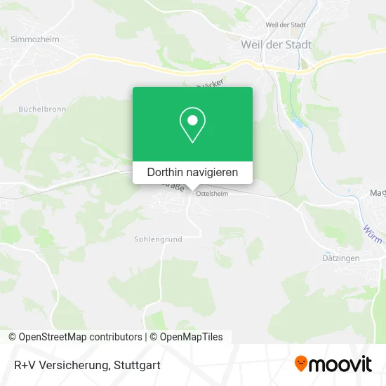 R+V Versicherung Karte