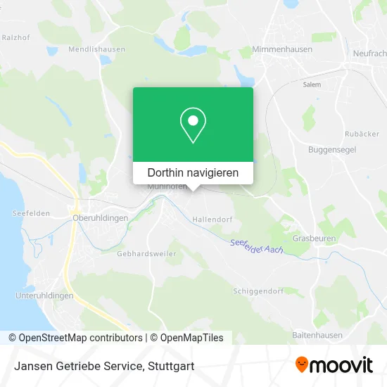 Jansen Getriebe Service Karte