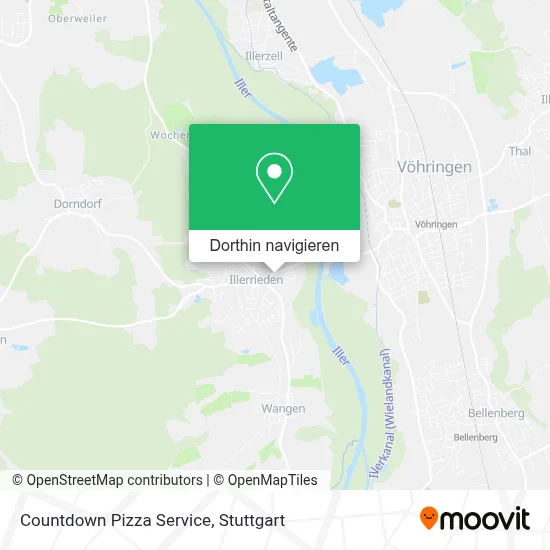 Countdown Pizza Service Karte