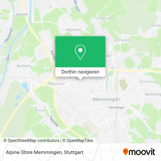 Alpine Store Memmingen Karte