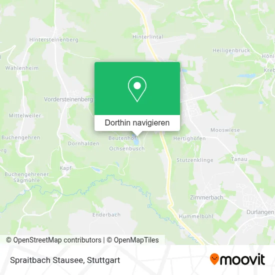 Spraitbach Stausee Karte